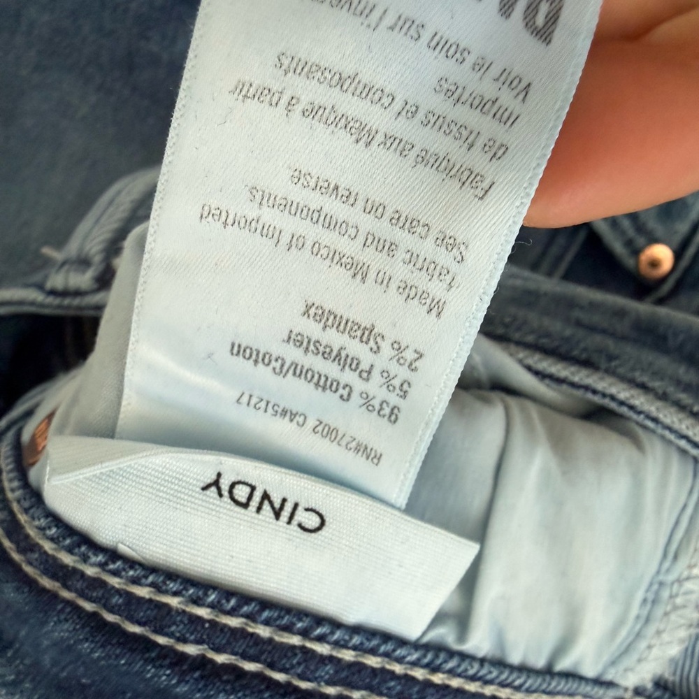 PAIGE Classic Blue Straight Leg Jeans - Picture 3 of 4